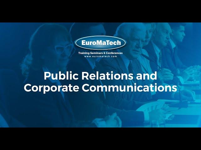 Public Relations and Corporate Communications