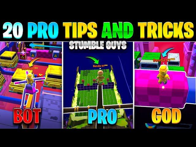 20 Pro Tips and Tricks in Stumble guys | Ultimate Guide to Become a Pro