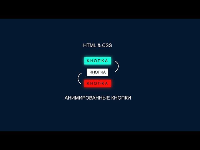 Как создать Анимированные кнопки с помощю HTML и CSS