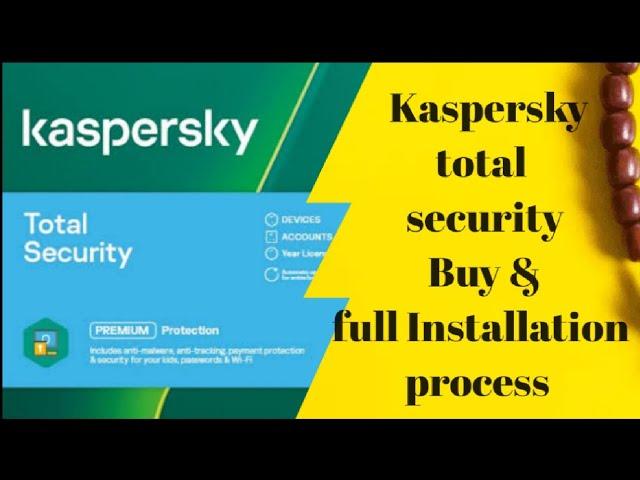 Kaspersky Total Security antivirus buy and full installation process ||#antivirus #review