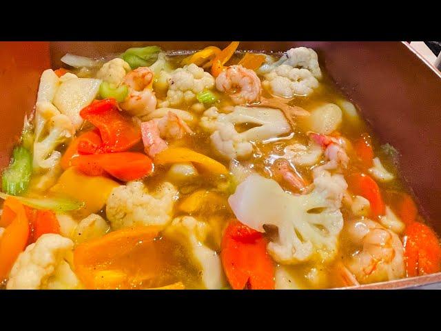 HOW TO COOK SHRIMP STEW w/ VEGETABLES || MRS. G ADVENTURES