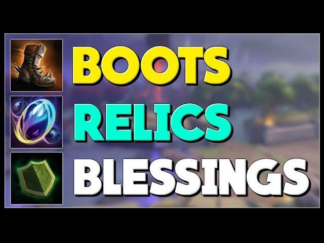 Blessings, Relics and Boots Item Guide for Smite Season 6!