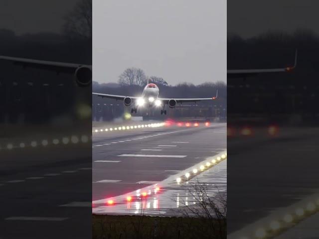 Wild landing during storm