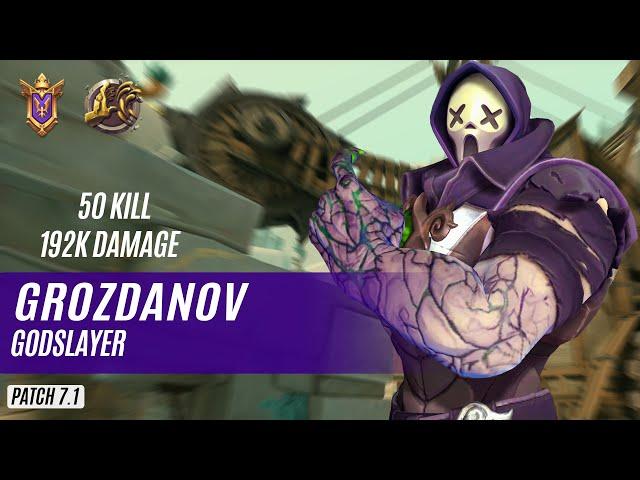 50 KILL 192K DAMAGE GROZDANOV ANDROXUS PALADINS COMPETITIVE (GRANDMASTER) GODSLAYER