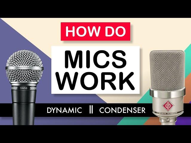 How dynamic and condenser microphones work