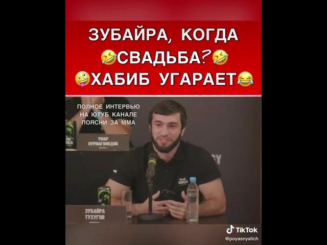 Зубайра когда свадьба? Хабиб угарает