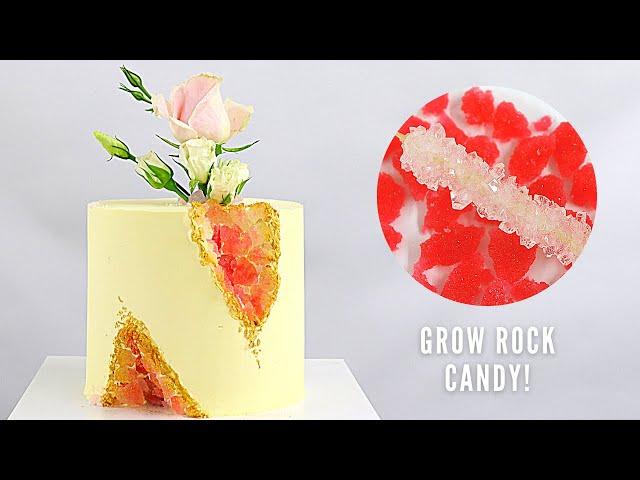 HOW TO MAKE ROCK CANDY FOR A GEODE CAKE │ NO BAKE ROCK CANDY / SUGAR CRYSTAL TUTORIAL │ CAKES BY MK