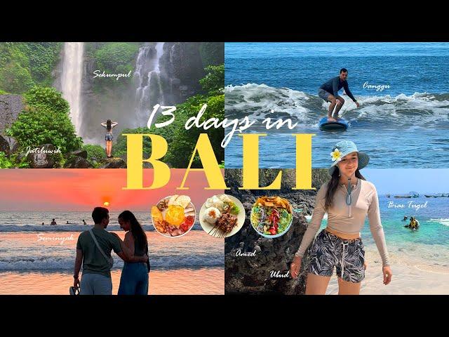 13 days in BALI VLOG (1/2) where to go on bike, food, hotels, shopping, snorkeling, surfing