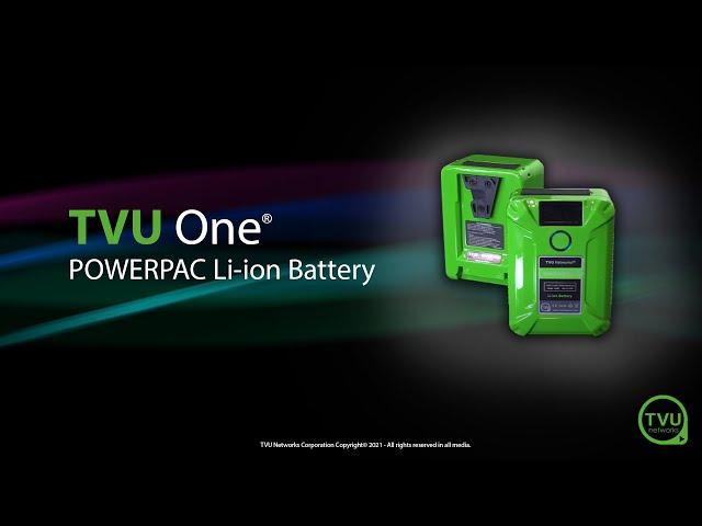 Pro Tips: TVU PowerPac Li-ion Battery