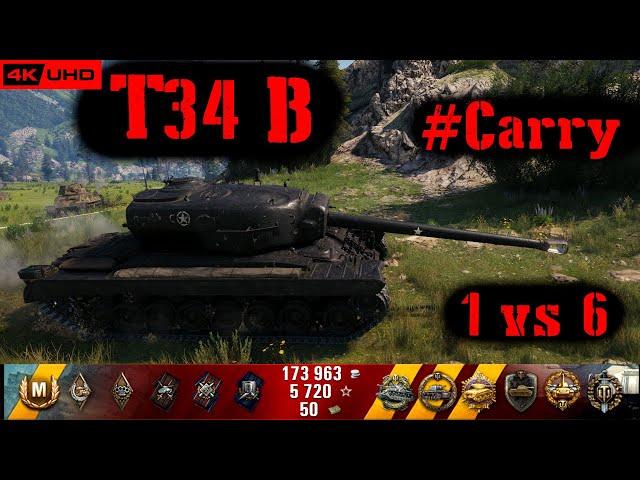 World of Tanks T34 B Replay - 10 Kills 6K DMG(Patch 1.6.1)