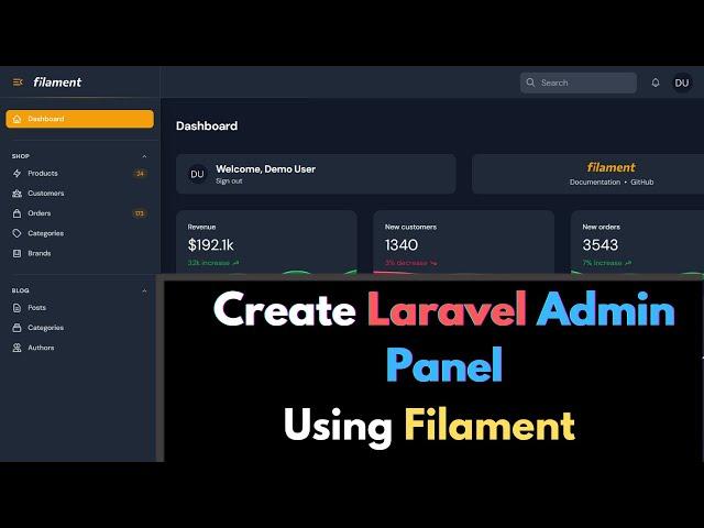 Create Admin Panel in Laravel using Filament Step by Step