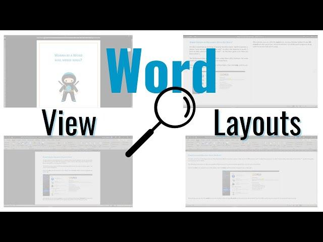 How To Change View Layout REALLY Quickly In Word