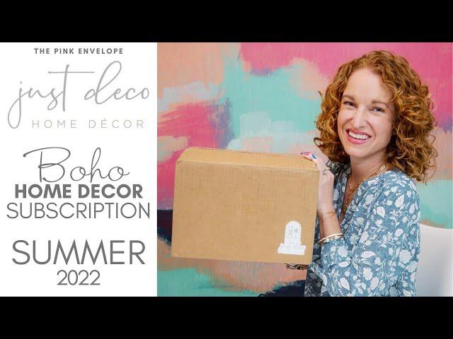 Just Deco Summer 2022 Unboxing | Boho & Eclectic Inspired Home Decor Box | What is a Macrame Comb