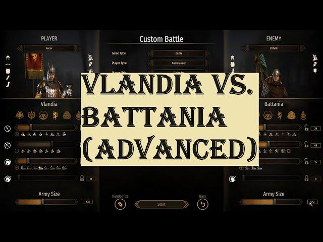 Bannerlord Tactics: Custom Battles, Volume VI: Advanced Tactics, Vlandia Vs. Battania