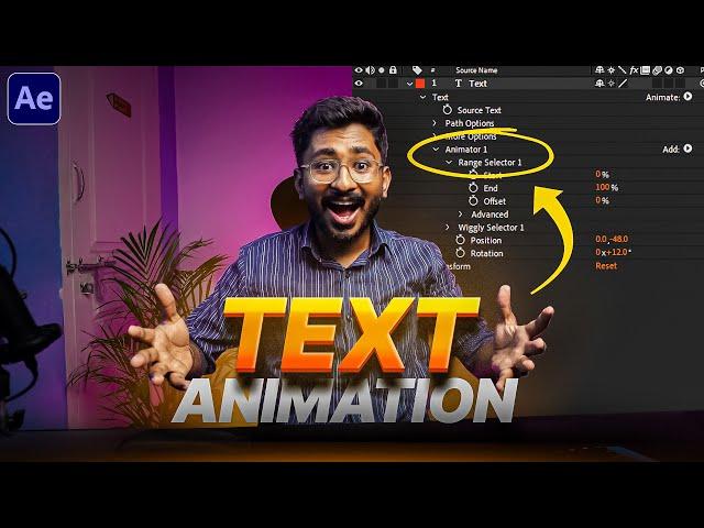 நீங்களே Text Animation Create பண்ண முடியும்! (After Effects Tutorial)