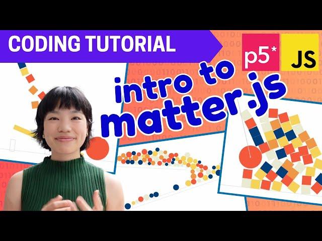 p5.js Coding Tutorial | Introduction to matter.js  🟪