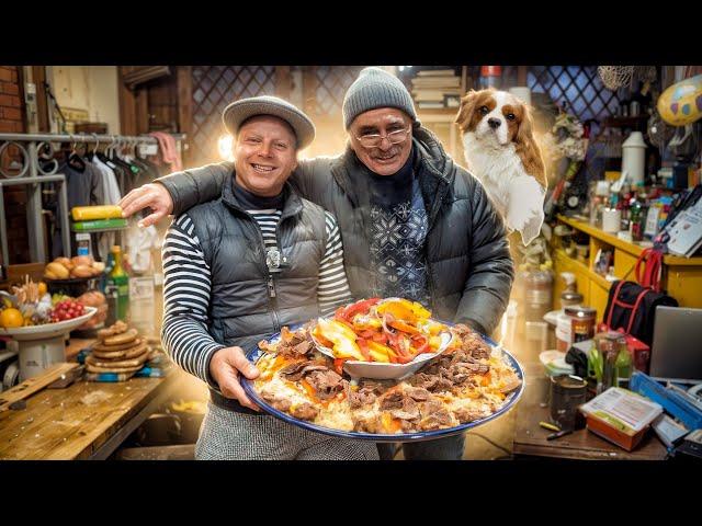 Uzbek pilaf in Khorezm style!! How to cook Khorezm pilaf, the oldest pilaf in the world!!