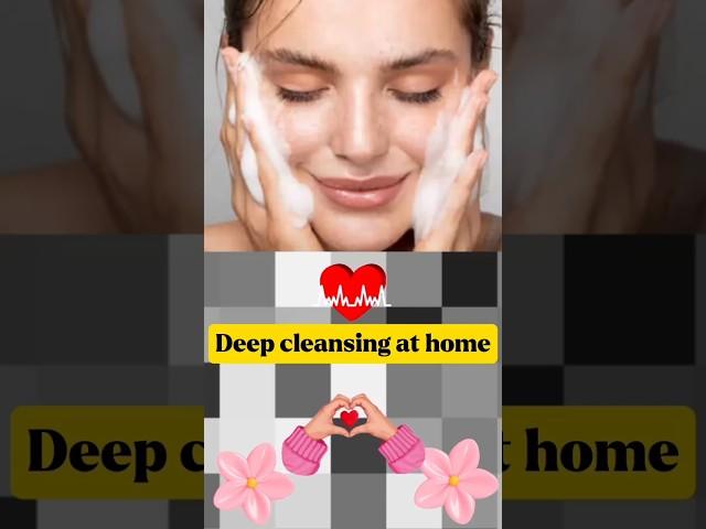 Deep cleansing at home #beauty hacks #natural tips #viral yt shorts #skin care