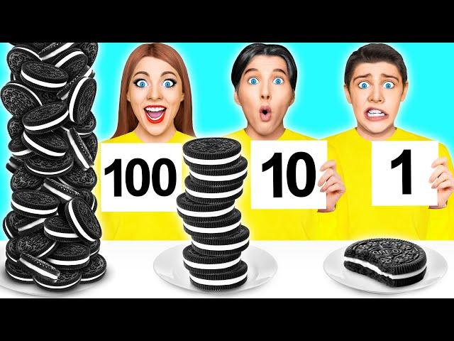 100 Слоев Еды Челлендж | Смешные Моменты от Multi DO Food Challenge