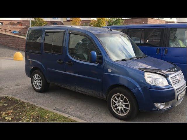 FIAT Doblo недооцененный мини грузовик. с вырванной опорой двигателя из головки.