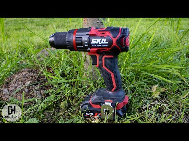 SKIL 3070 AA 'Brushless' cordless hammer drill unboxing and test