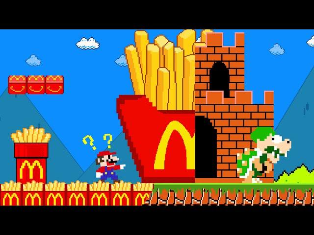 Super Mario Bros. But Every Seed Mario Touchs Become to McDonald | Game Animation