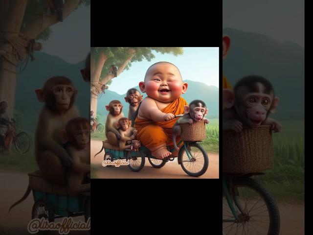 Little cute baby monk l cute drasti l cute babyl #shortsfeed #funny #drasti #viral