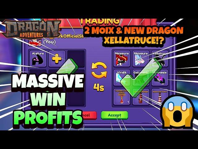 Trading Montage #26 |2 MOIX & NEW DRAGON XELLATRUCE!?|Dragon Adventures Fantasy| Roblox