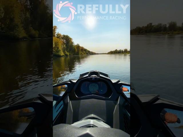 Sea-doo Brp Rxp 300 stage 1 top speed acceleration Refully #brp #seadoolife #brpseadoo