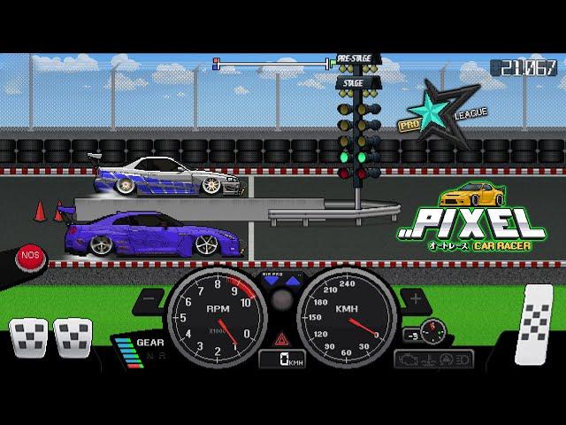 What Happens When NISSAN GTR Takes on NISSAN SKYLINE in Pixel Car Racer?