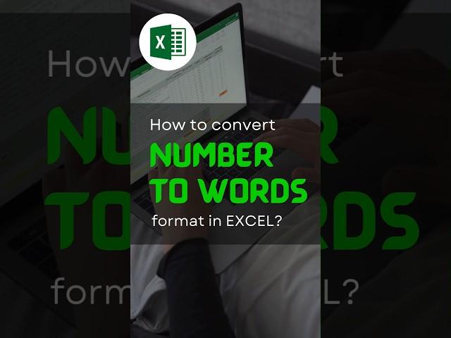 Automate Number-to-Word Conversion in Excel - Easy Guide!  #smartexcel #shorts