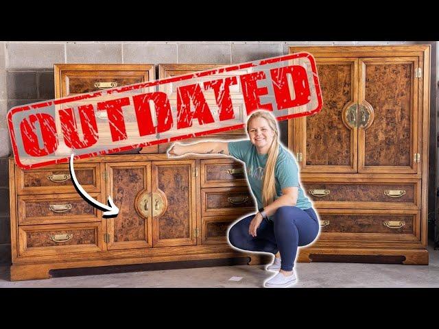 Updating Old Furniture On A Budget | Bedroom Furniture Set Makeover