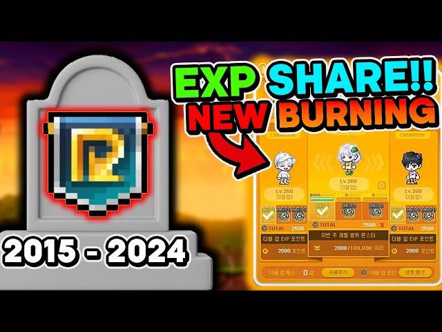 Reboot REMOVAL In Korea KMS + NEW BURNING - MapleStory Interdimensional Traveler Event (Milestone)