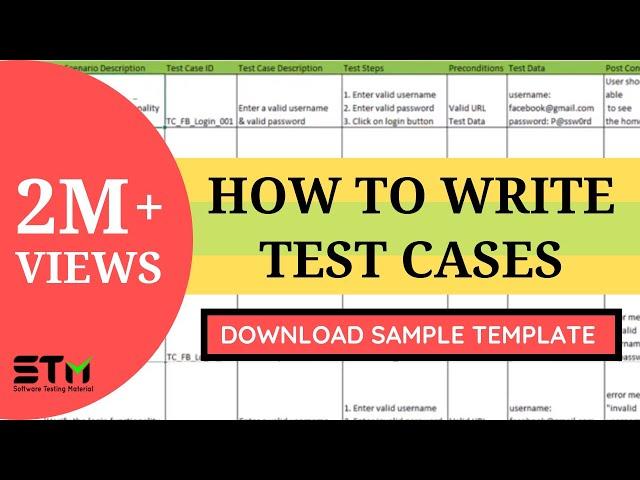 How To Write TEST CASES In Manual Testing | Software Testing