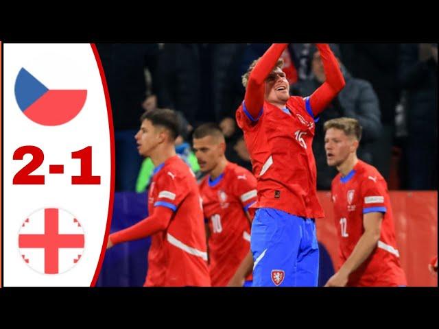 Czech Republic vs Georgia (2-1), All Goals/Highlights-2024 Pavel Sulc Goal, Georges Mikautadze Goal