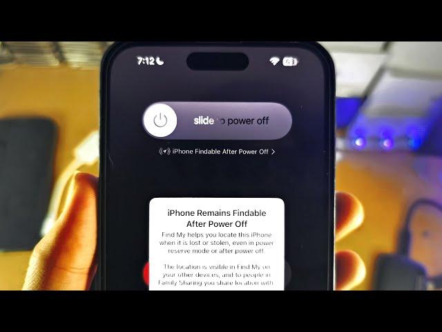 How To Activate iPhone Findable After Power Off!
