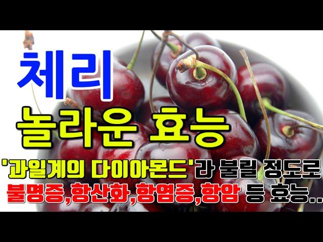 체리의 놀라운 효능 7가지 & 부작용 / "하루 한 줌의 행복, 항산화물이 가득한 과일"