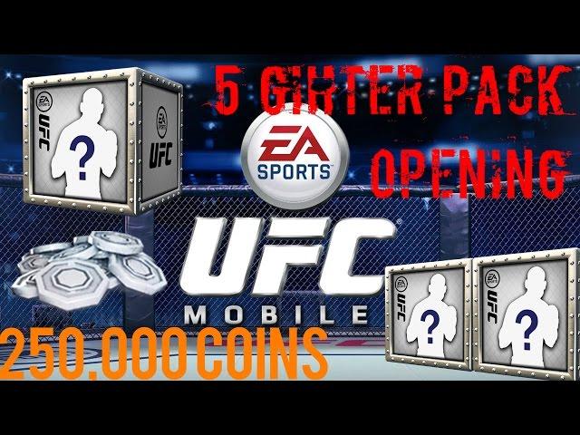 EA SPORTS UFC Mobile - 5 Fighter Pack Opening 250,000 coins