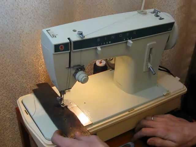 Sewing machine Швейная машина Singer 257 кожа sew leather