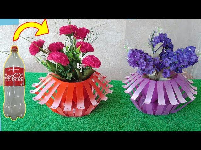 Amazing Diy Flower Pot That You Can Make Yourself Made With Plastic Bottles - Garden Tips and Ideas