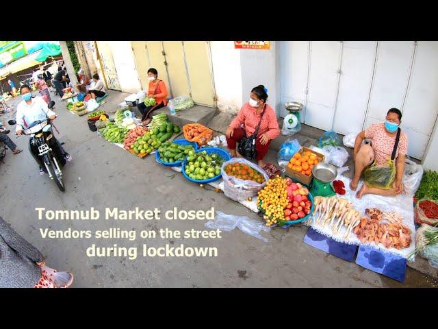 Day 13 Lockdown in Phnom Penh | Biking to Tomnub Market & Camko City