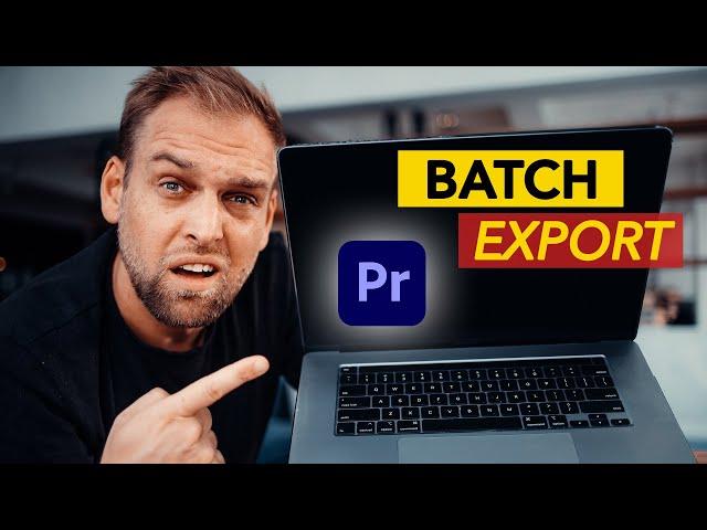 How to EXPORT multiple CLIPS in Premiere Pro (FASTEST Batch Workflow)