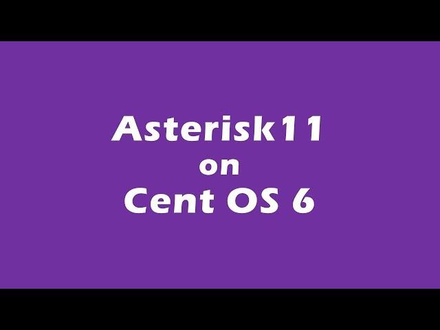 Install Asterisk 11 on Cent OS 6 using YUM