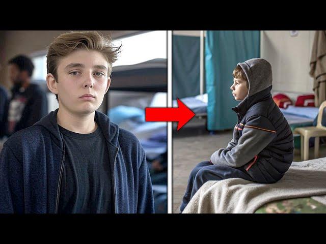 Barron Trump Helps a Homeless Boy, What He Leaves Behind Leaves Everyone in Tears