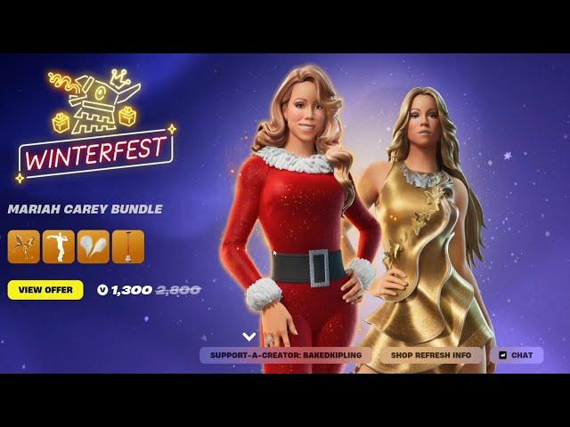 Mariah Carey Icon Skin in Fortnite Team Rumble Gameplay