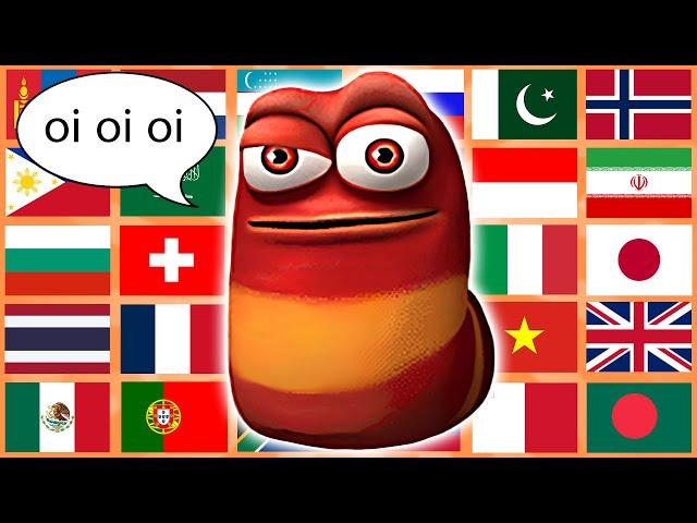 Red Larva "Oi Oi Oi" in different languages meme