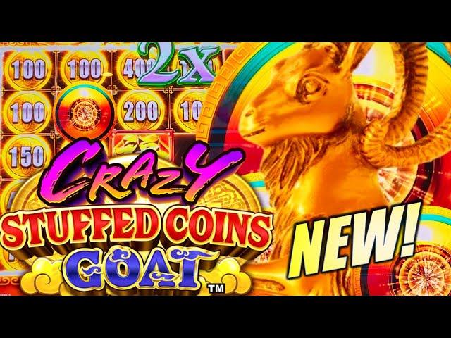 NEW SLOT! CRAZY FOR CRAZY STUFFED COINS GOAT & TOAD  Slot Machine (KONAMI GAMING)