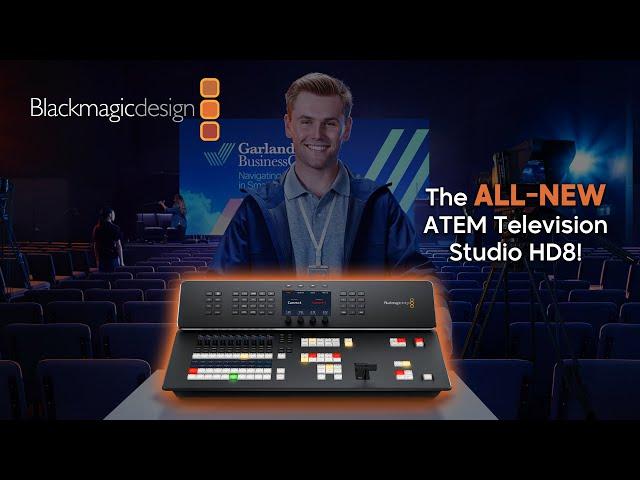 Introducing the NEW ATEM Television Studio HD8 from Blackmagic Design!