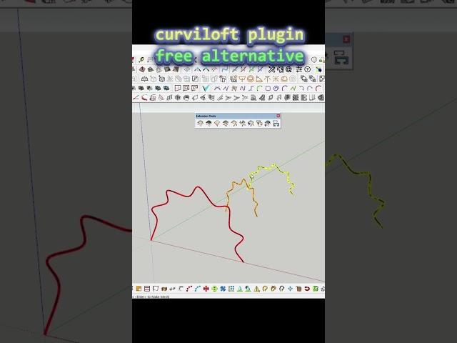 free alternative of curviloft plugin  / fredo6 curviloft plugin