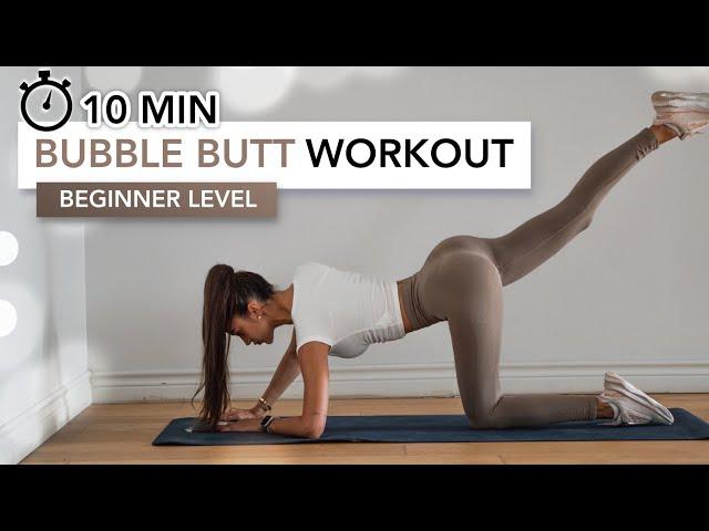 10 MIN BUBBLE BUTT BEGINNER WORKOUT | Most Effective Exercises To Shape Your Glutes | Eylem Abaci